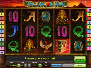 Игровой автомат Book of Ra Deluxe в казино Вулкан